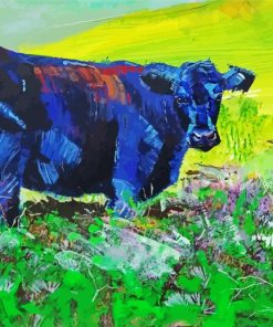 Black Cow Art Diamond Painting