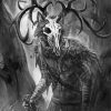 Black And White Wendigo Diamond Painting