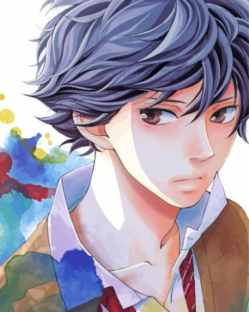 Blue Spring Ride Anime Diamond Painting