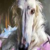 Borzoi Dog Art Diamond Painting