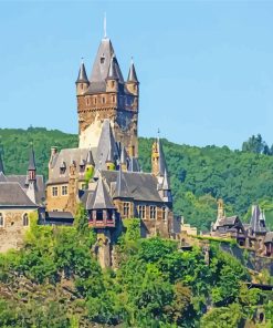 Cochem Castle Scaled Diamond Painting