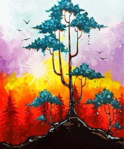 Colorful Bonsai Diamond Painting