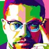 Colorful Malcolm X Diamond Painting