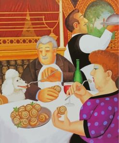 Dining In Paris By Beryl Cook Diamond Painting