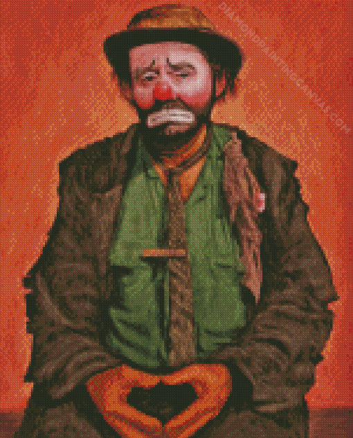 Emmett Kelly Clown Diamond Painting