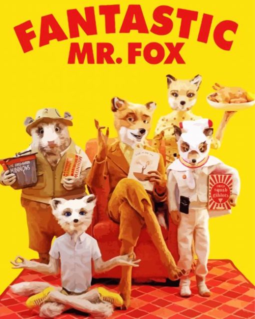 Fantastic Mr Fox Poster Diamond Painting