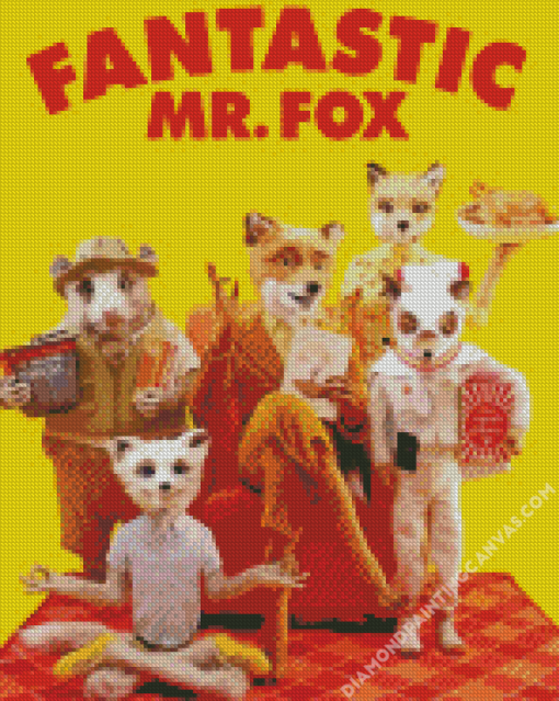 Fantastic Mr Fox Poster Diamond Painting