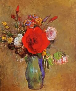 Flowers In A Vase By Odilon Redon Diamond Painting