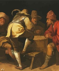 Gamblers Soldiers Diamond Painting