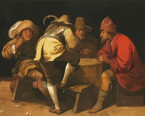 Gamblers Soldiers Diamond Painting