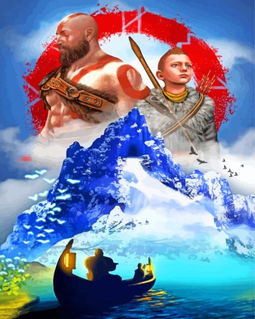 God Of War Adventure Game Diamond Painting