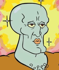 Handsome Squidward Spongebob Squarepants Diamond Painting