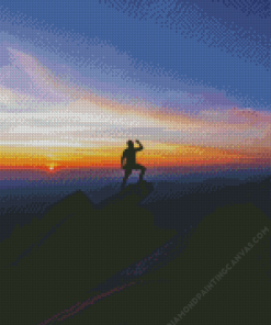 Hiking Man Diamond Painting