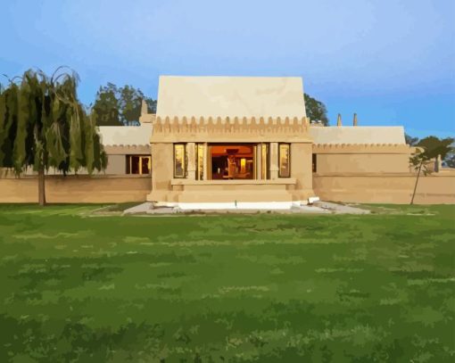 Hollyhock House California Diamond Painting