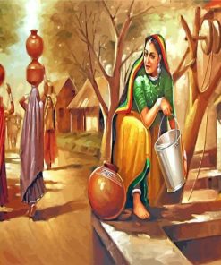 Indian Village Women Diamond Painting