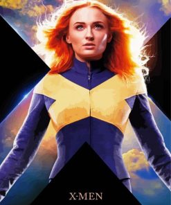 Jean Grey Dark Phoenix Illustration Diamond Painting