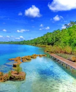 Lachua Lake Guatemala Diamond Painting