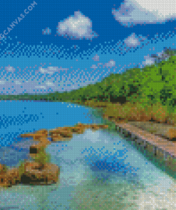 Lachua Lake Guatemala Diamond Painting