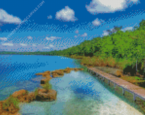 Lachua Lake Guatemala Diamond Painting