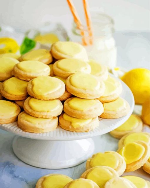 Lemon Blossoms Cookies Diamond Painting