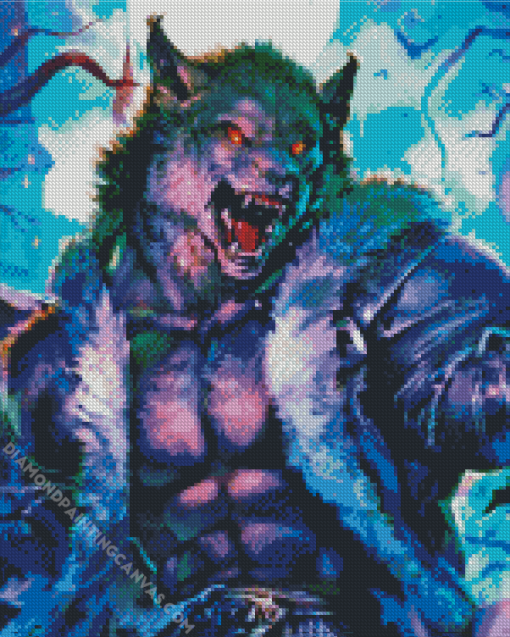 Mad Wolf Monster Diamond Painting