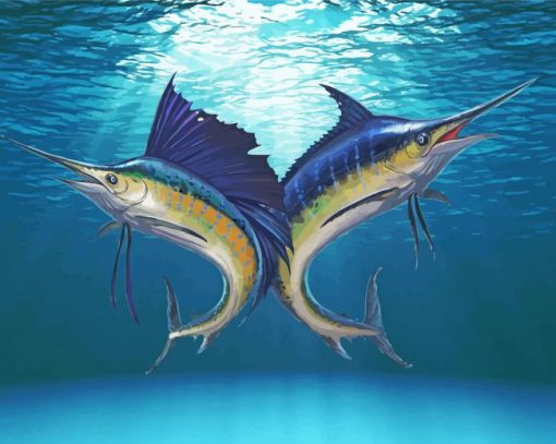 Marlin Fishes Diamond Painting