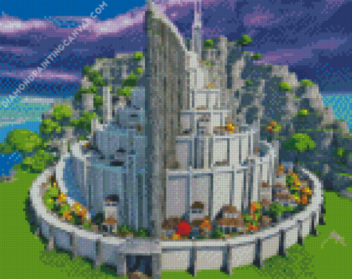 Minas Tirith Lord Of The Rings Diamond Painting