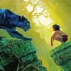 Mowgli And Bagheera Movie Diamond Painting