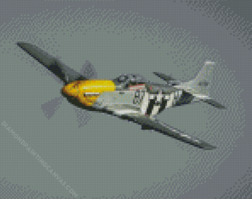 Mustang P51 Plane Diamond Painting