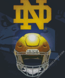 Notre Dame Football Helmet Diamond Painting