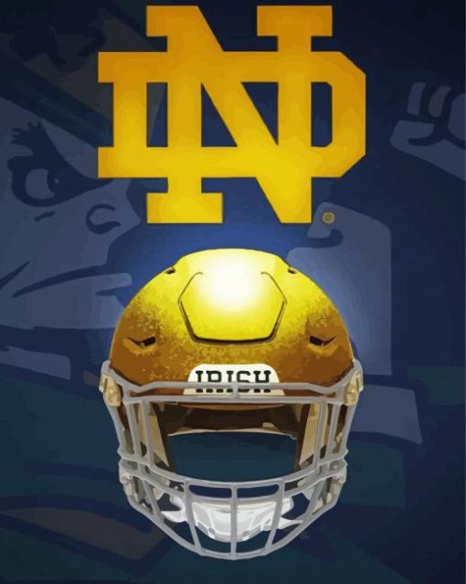 Notre Dame Football Helmet Diamond Painting