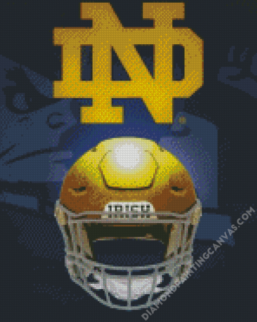 Notre Dame Football Helmet Diamond Painting