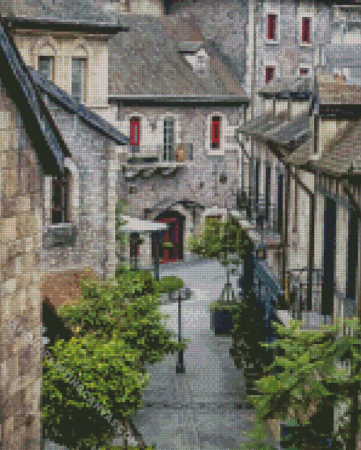 Old French Village Diamond Painting