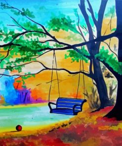 Old Tree Swing Diamond Painting