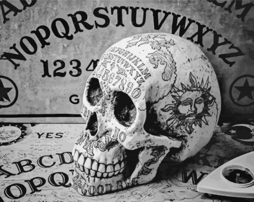 Ouija Board And Skull Diamond Painting