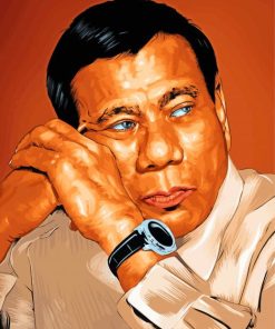 President Philippine Rodrigo Duterte Diamond Painting