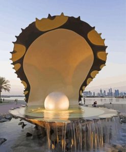 Qatar The Pearl Monument Diamond Painting