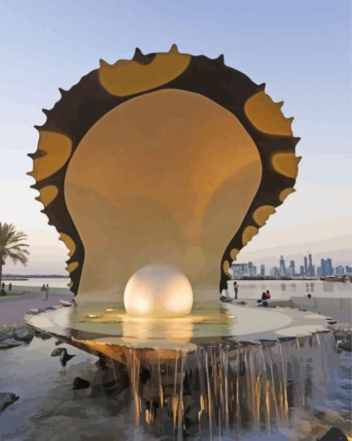 Qatar The Pearl Monument Diamond Painting