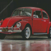 Red Vw Beetle Diamond Painting