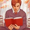 Remus Lupin Reading Art Diamond Painting