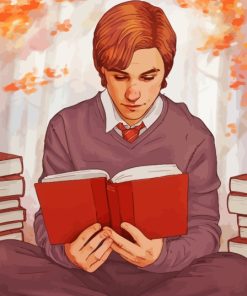 Remus Lupin Reading Art Diamond Painting