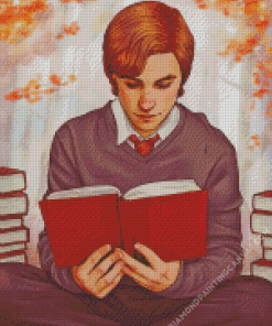 Remus Lupin Reading Art Diamond Painting