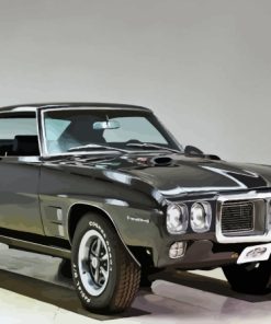 Retro Black 1969 Pontiac Car Diamond Painting