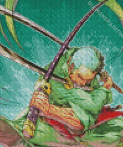 Roronoa Zoro Anime Art Diamond Painting