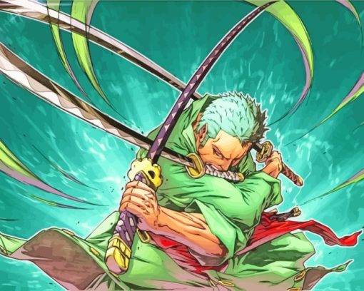 Roronoa Zoro Anime Art Diamond Painting