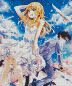 Ryota Watari And Kaori Miyazono Diamond Painting