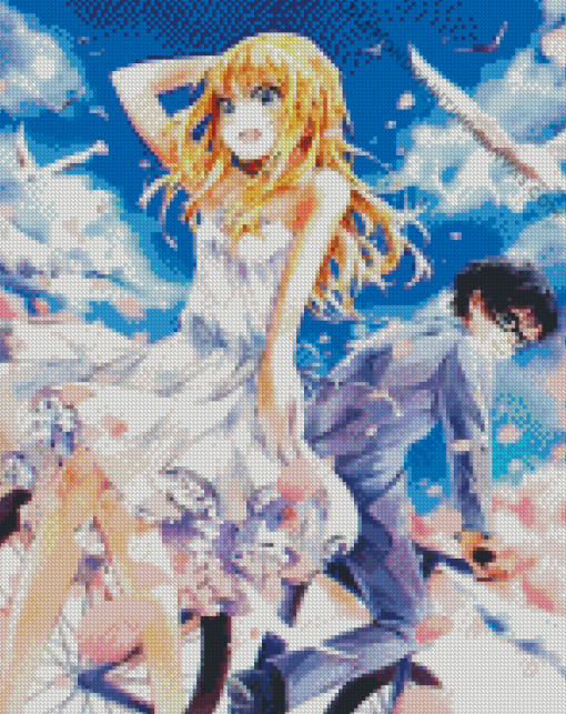 Ryota Watari And Kaori Miyazono Diamond Painting