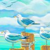 Seagull Birds Diamond Painting