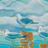 Seagull Birds Diamond Painting