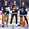 Seattle Kraken Players And Dogs Diamond Painting